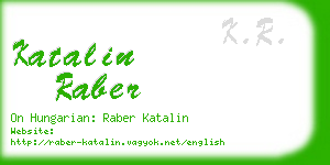 katalin raber business card